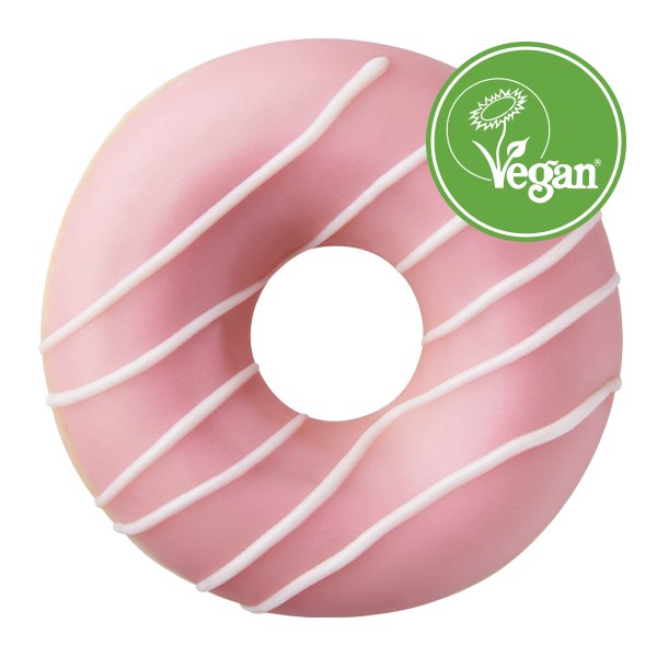 Vegan Strawberry Iced Ring